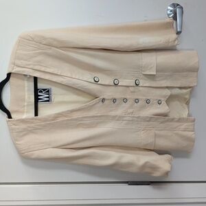 Women's Cream Blazer by WR